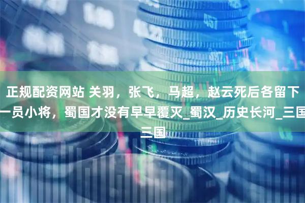 正规配资网站 关羽，张飞，马超，赵云死后各留下一员小将，蜀国才没有早早覆灭_蜀汉_历史长河_三国